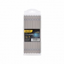 得力(deli) 6.3mm耐磨型双头旋具头(银) DL252150