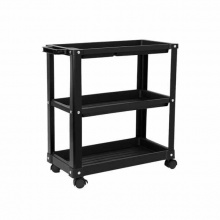 得力(deli) 塑料三层工具车(黑) DL433003
