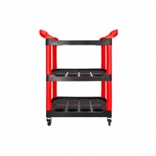 得力(deli) 三层塑料工具车(红) DQ02103