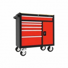 得力(deli) 八抽屉工具车(红) DQ02308