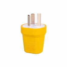 得力(deli) 电源插头三插250V~10A(黄) T18297