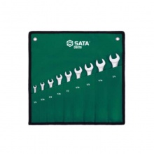 世达(SATA) 9件英制全抛光两用扳手组套 09019
